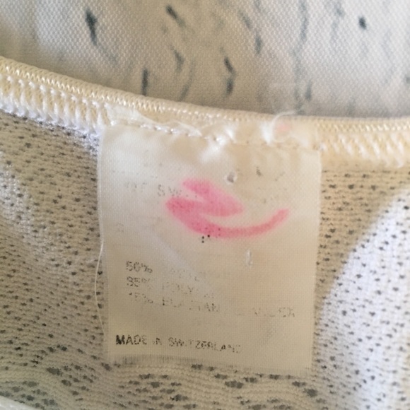 White Mesh Patterned Bodysuit - Picture 10 of 11